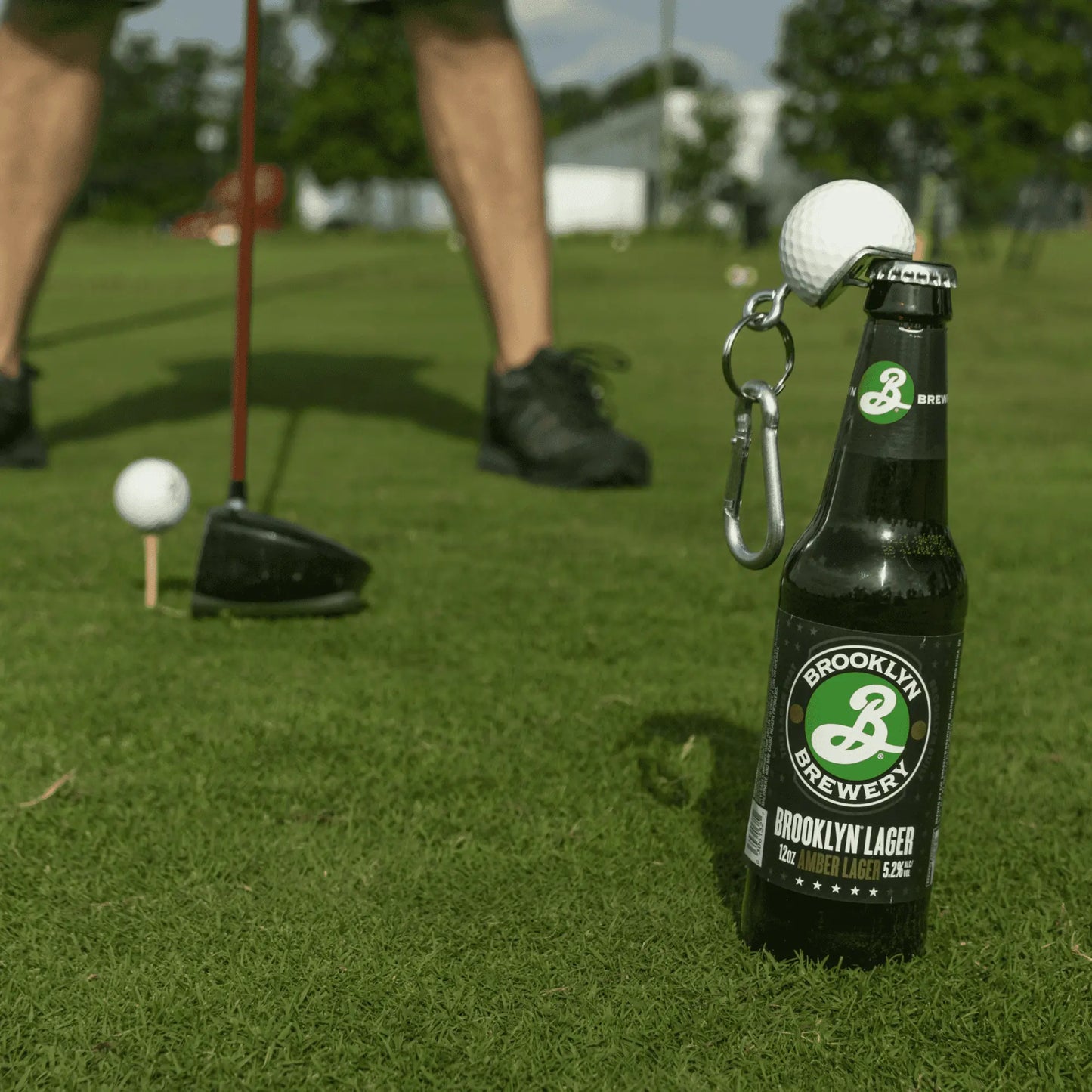 Golf Ball Bottle Opener Made from a REAL Golf Ball, Clips to Golf Bag or Makes a Good Keychain