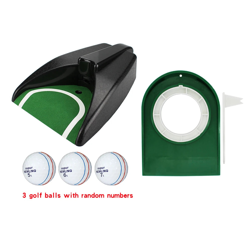 Golf Ball Return Exerciser Golf Ball Kick Back Automatic Return Putting Cup Device Practice Training Aids Drop Shipping