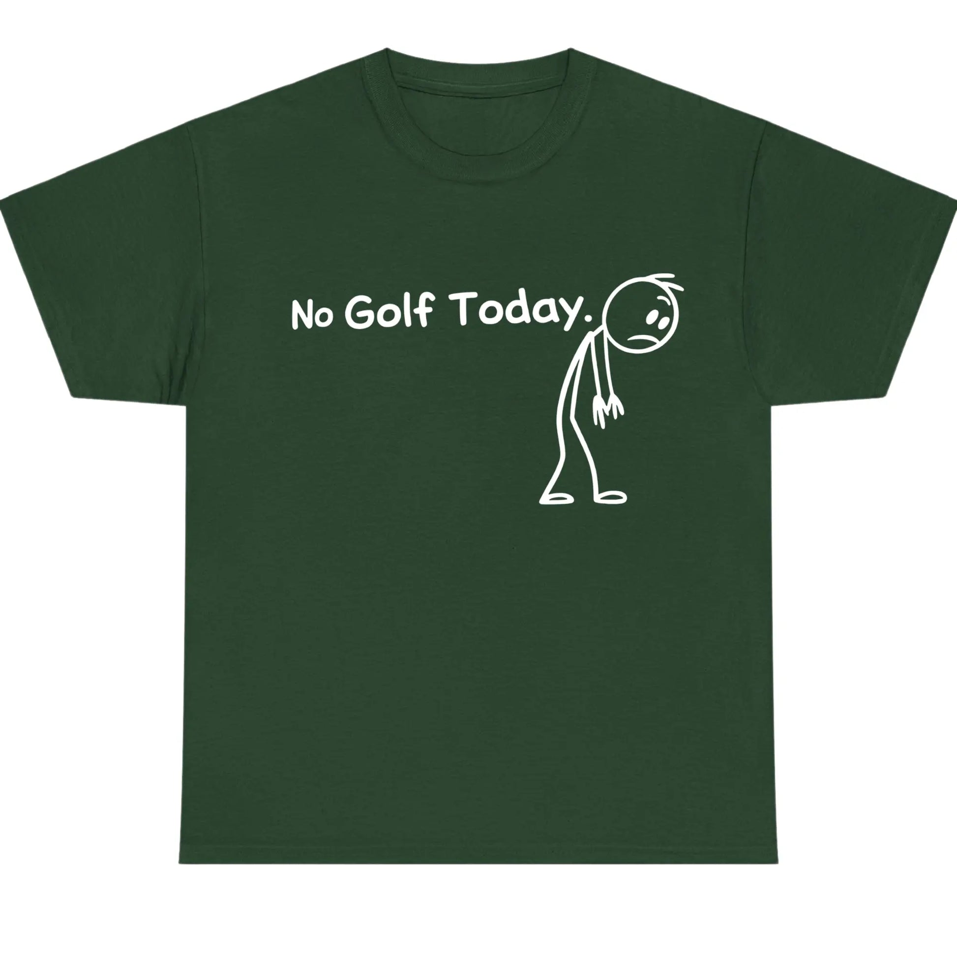 No Golf Today Shirt for Men for Women, Lightweight Funny Golf Graphic Top, Breathable Cotton Apparel, Gift Clothing Trendy Humor Fashion