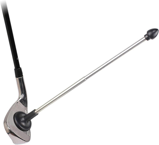 Magnetic Golf Club Alignment Stick Golf Cutter Direction Indicator Lie Angle Correct Golf Swing Aim Angle Tool (Black)