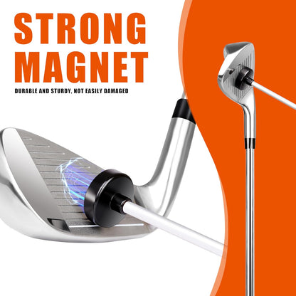 2 Pack Professional Golf Magnetic Alignment Rods, Premium Alignment Golf Stick Ideal for Aiming, Magnetic Swing Training Aid Accessories for Putting and Swing Practice