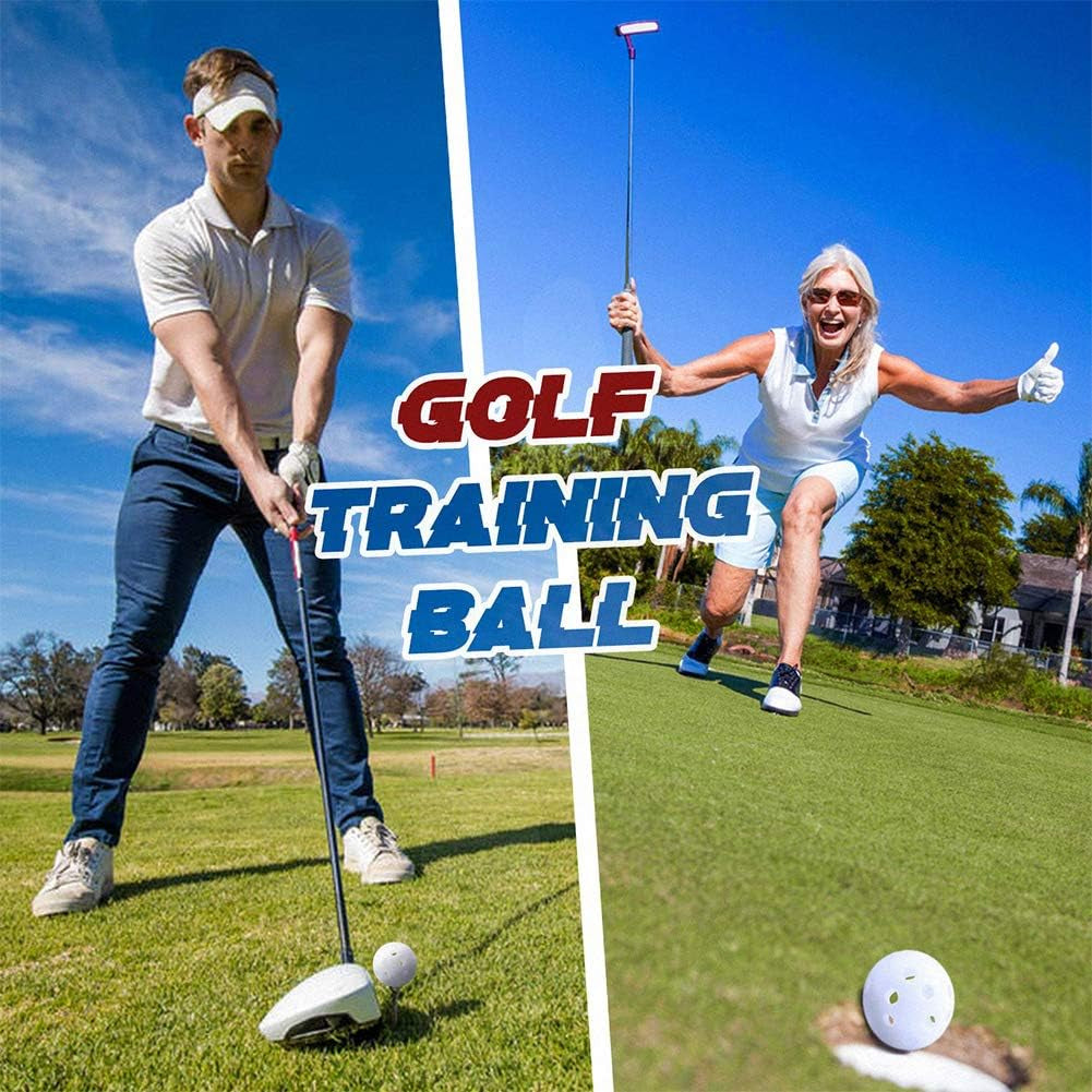 Practice Golf Balls for Backyard, Plastic Golf Training Balls 5 Inch Indoor Golf Balls for Driving Range, Swing Training, Indoor Golf Simulators, Outdoor and Home Use