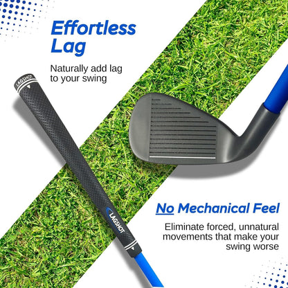 XL 7 Iron Swing Trainer for Taller Men – Longer, Flexible Shaft Designed for Height & Strength | Groove Tempo, Lag & Timing | Build a Whippy, Powerful Swing for Better Distance & Accuracy