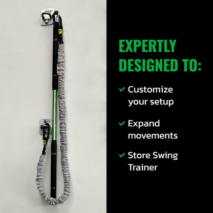 Wall Anchor Set Proven by Golfer Scottie Scheffler | Golf Swing Training Wall Anchor Point | Premium Golf Training Workout Exercise Equipment to Expand Movements | 3-Pack | 6 Lag Screws