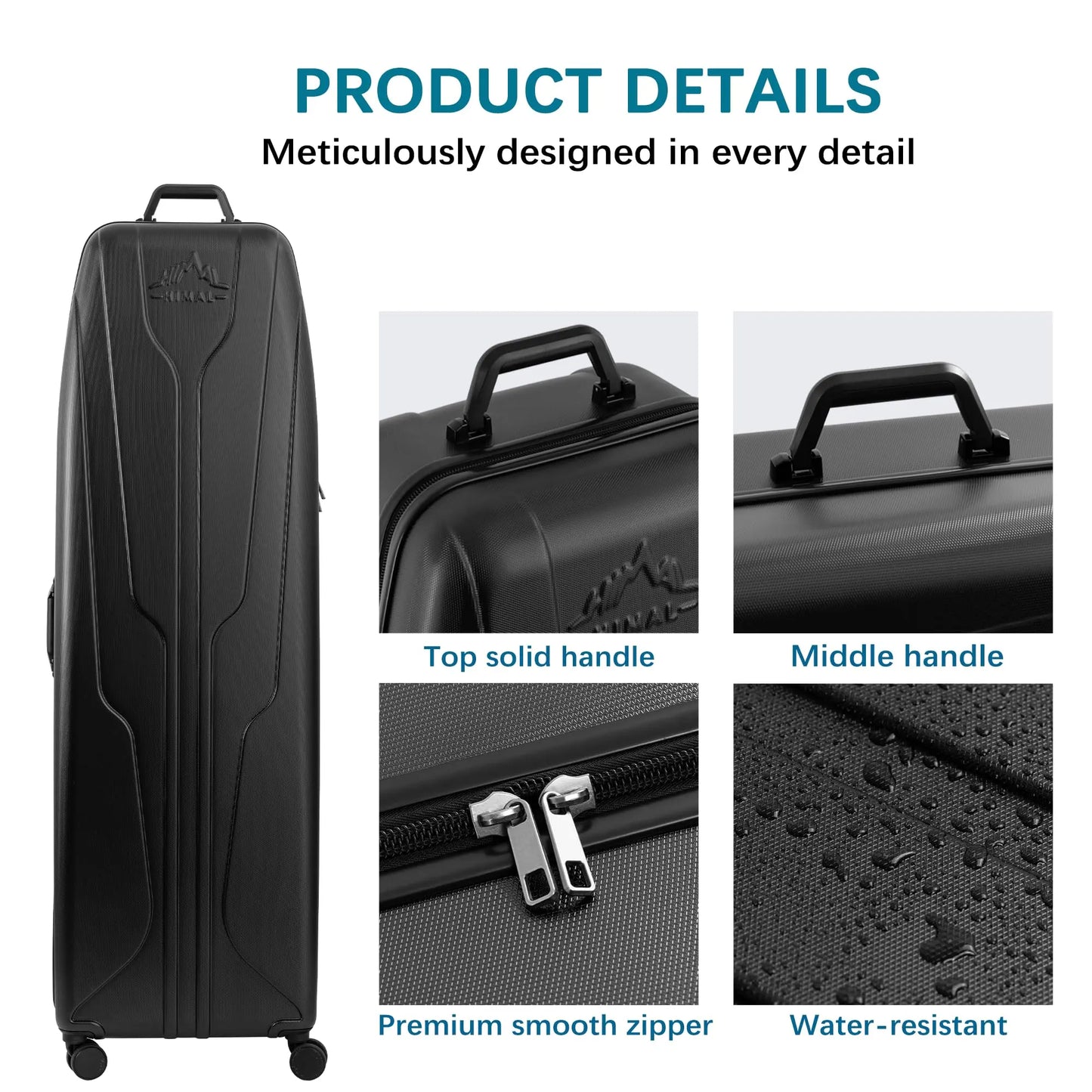 Hard Case Golf Travel Bag, Travel Case - Ultimate Protection, Waterproof & Durable, Specially Designed for Golf Clubs