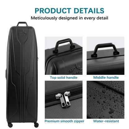 Hard Case Golf Travel Bag, Travel Case - Ultimate Protection, Waterproof & Durable, Specially Designed for Golf Clubs