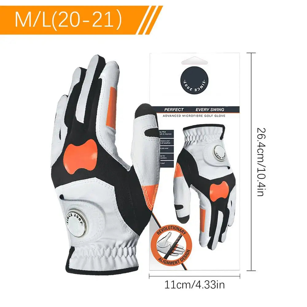 Golf Grip Positioning Gloves Reduce Hooks Ball Correct Chip Shots and Improve Grip Strength Golf Training Aid Left Hand Glove
