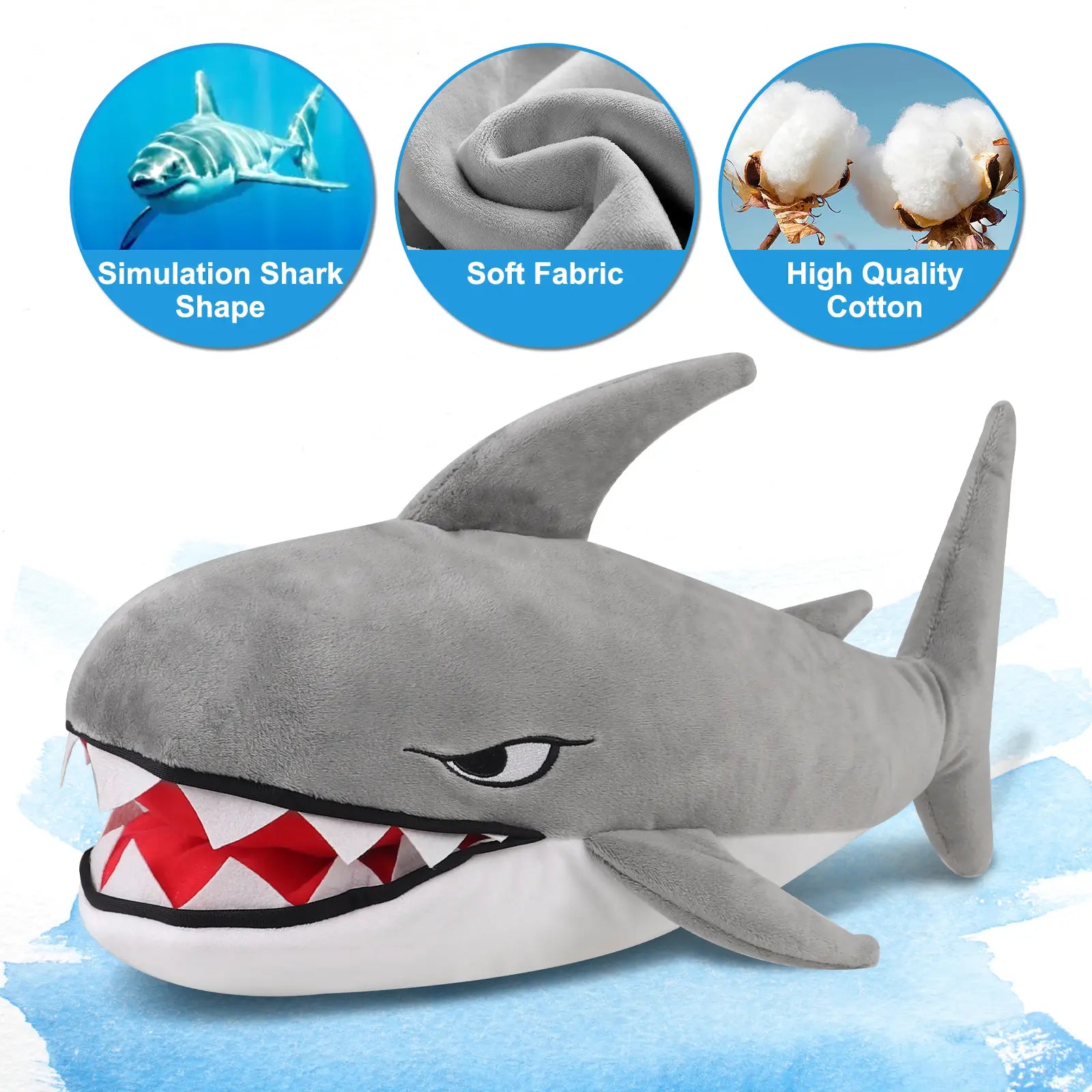 Craftsman Golf Shark Driver Headcover, Cool Style, Soft Plush, Club Protector