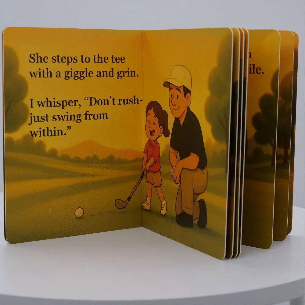 Golf'S Not Just a Game Children'S Board Book for Dads & Daughters Heartfelt Introduction to Golf with Simple Text & Engaging Layout
