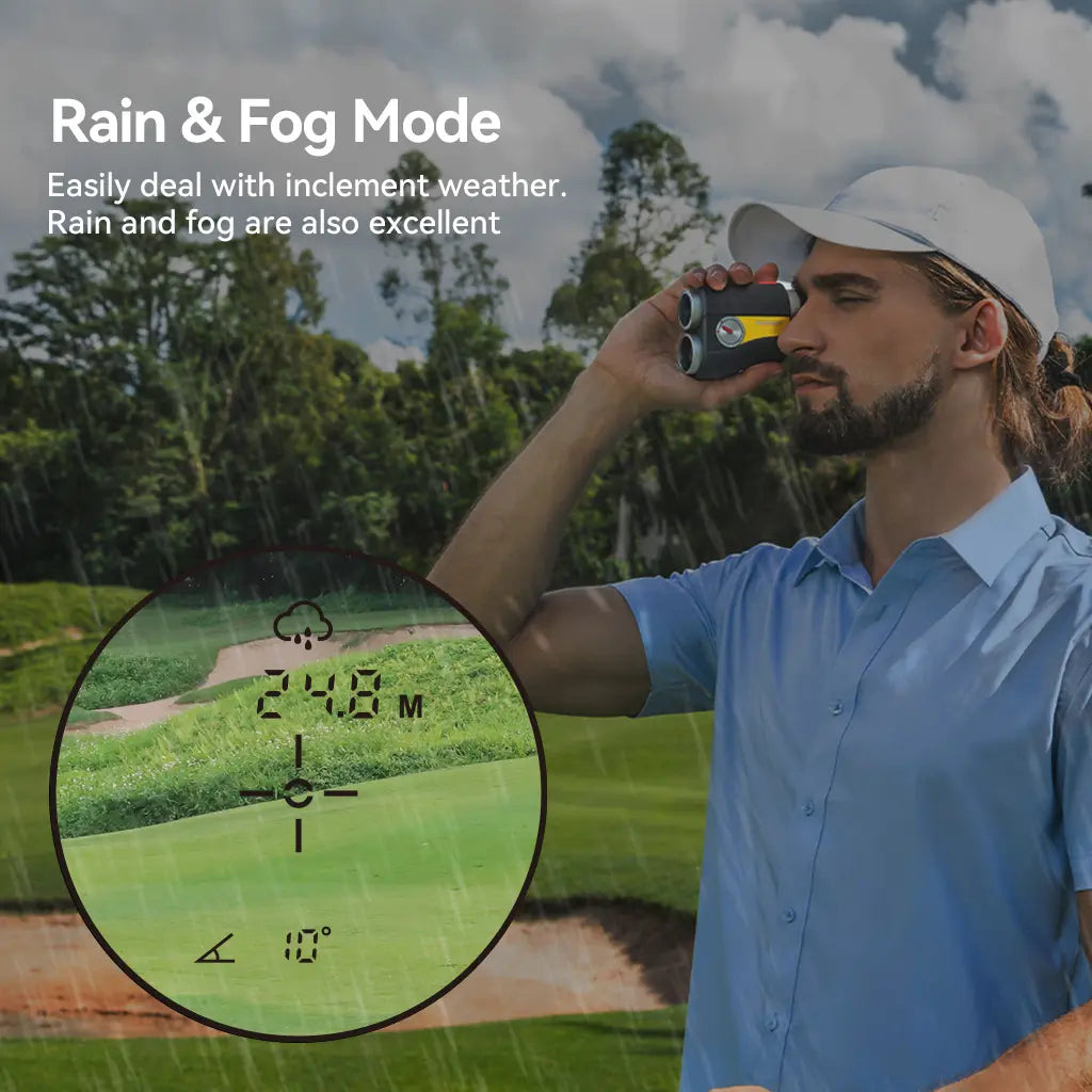 Mileseey Premium Compact Golf Rangefinder - Golf Supply with Dual LCD Display for Golfers, Supplemental Golf Accessories