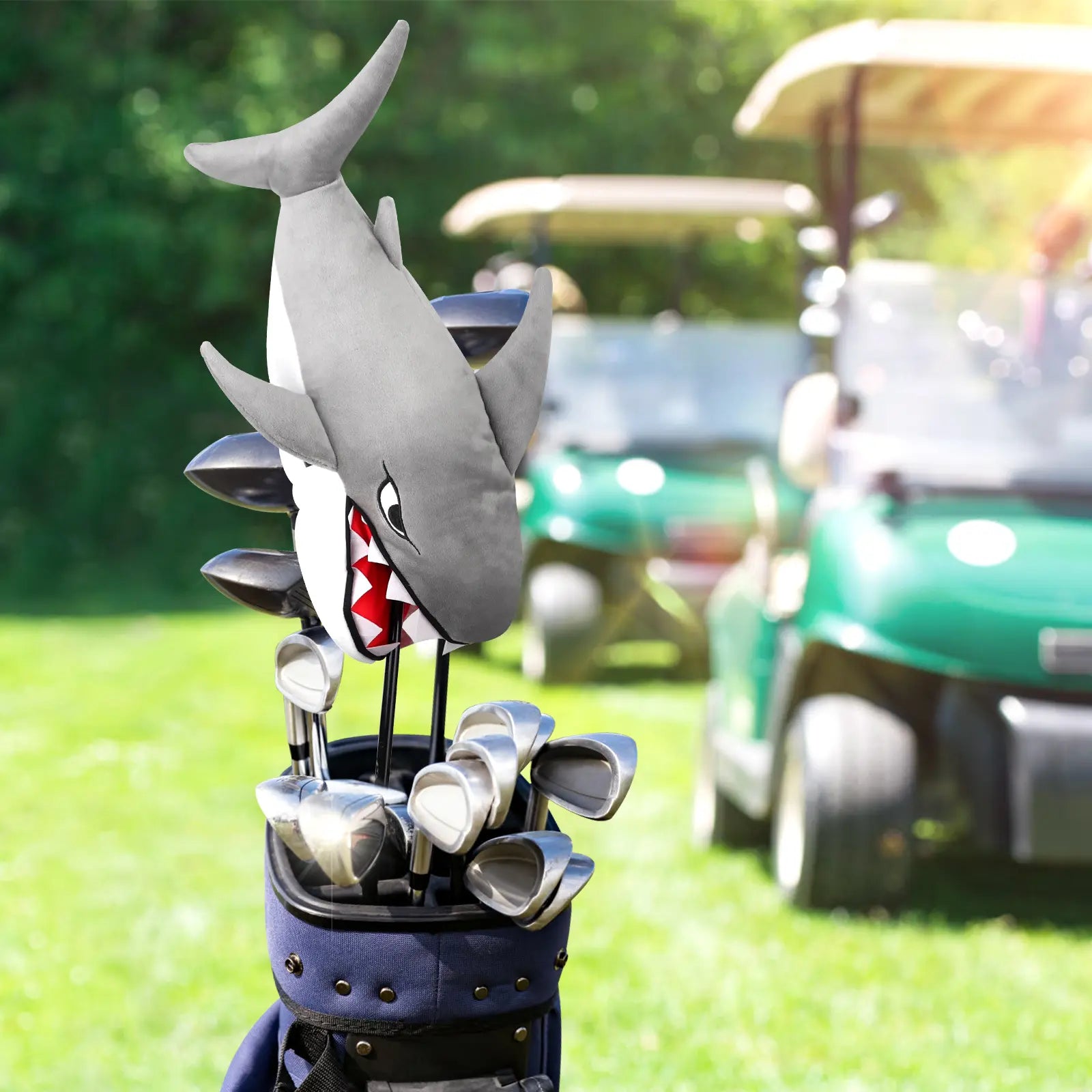 Craftsman Golf Shark Driver Headcover, Cool Style, Soft Plush, Club Protector