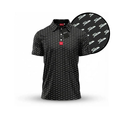 Black Titties Golf Polo for Men - Funny Golf Shirt - Novelty Golf Polo - Mens Golf Gift