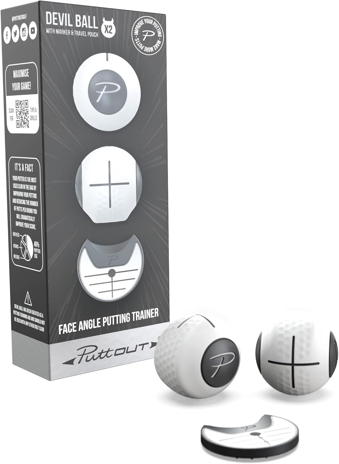 Devil Ball Face Angle Trainer - Perfect Your Putting