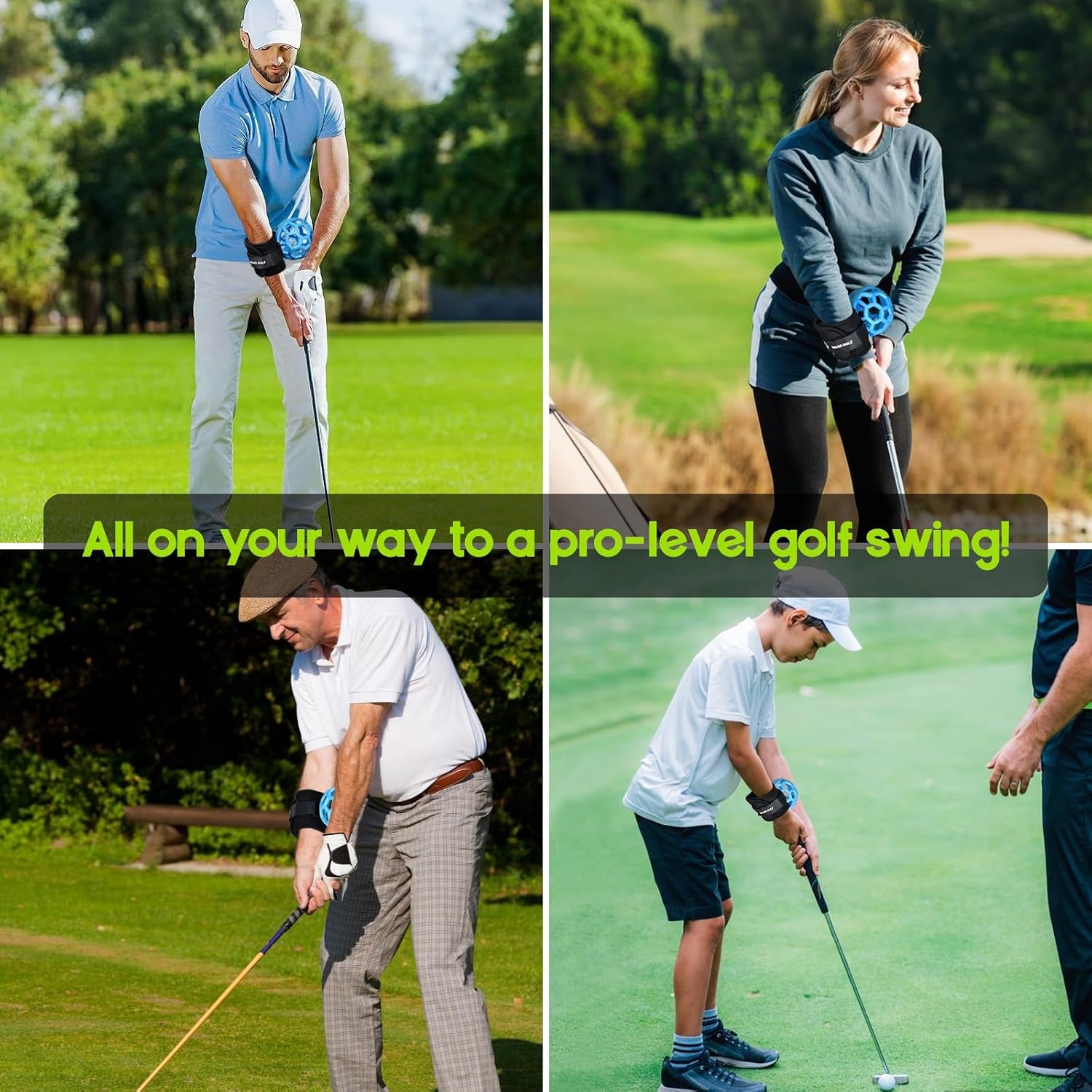 Golf Swing Trainer Ball, Golf Training Aid, Golf Practice Equipment, Smart Ball Posture Corrector, Wrist Trainer for Golfer Beginner