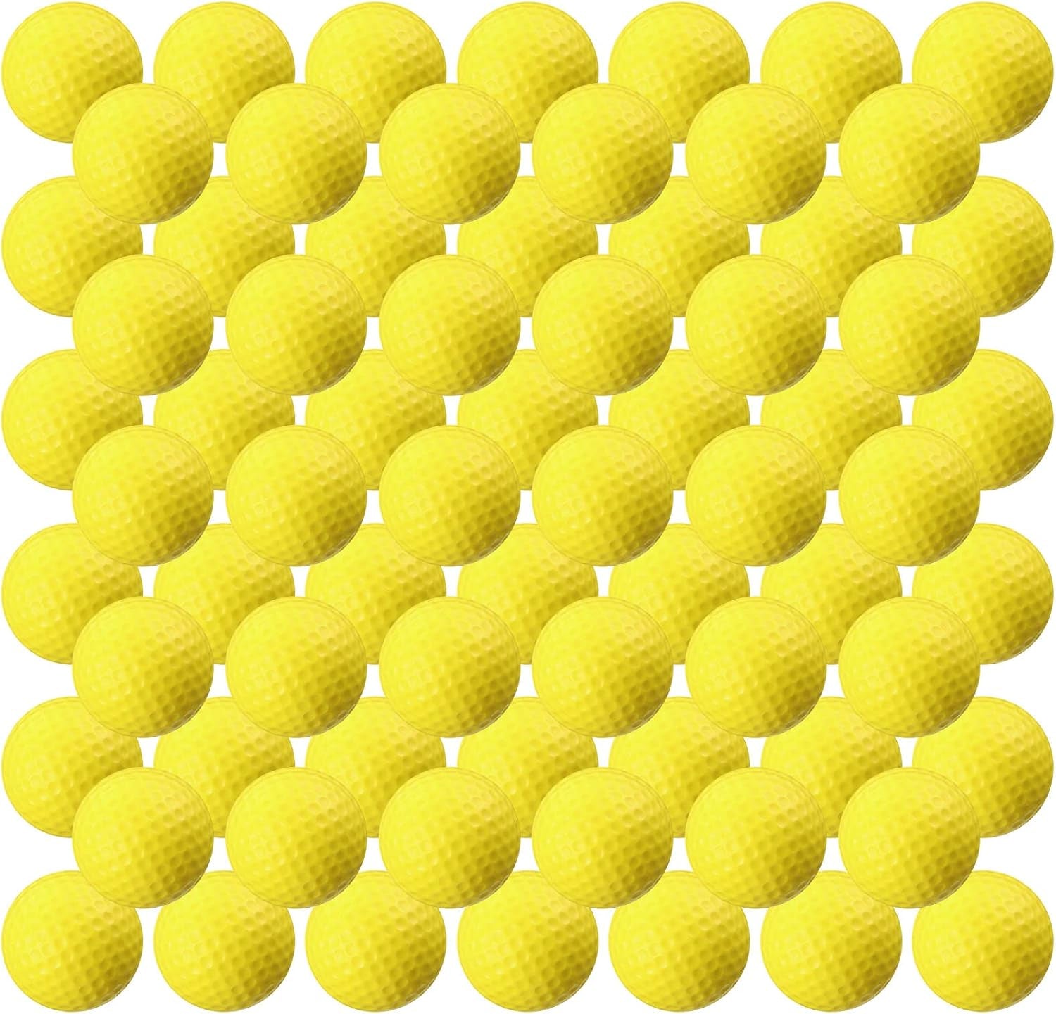 80 Pcs Foam Golf Balls Practice Balls Realistic Feel and Flight Sport Training for Indoor or Outdoor Backyard Golf Training