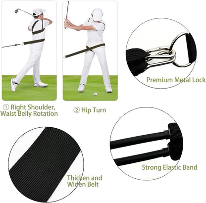Golf Swing Trainer - Adjustable Golf Training Aid for Accuracy & Distance Control, Training Tool with Carry Case (Men/Women)