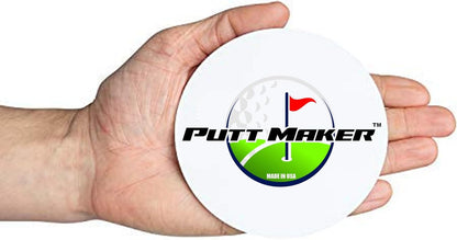 Putting Discs 4-Pack, Stocking Stuffer for Golfers, Golf Training Disk Accessories, Practice Aid for Green or Indoor, Flat Cup Ghost Hole Works Great as Golf Simulator Hole: Made in USA