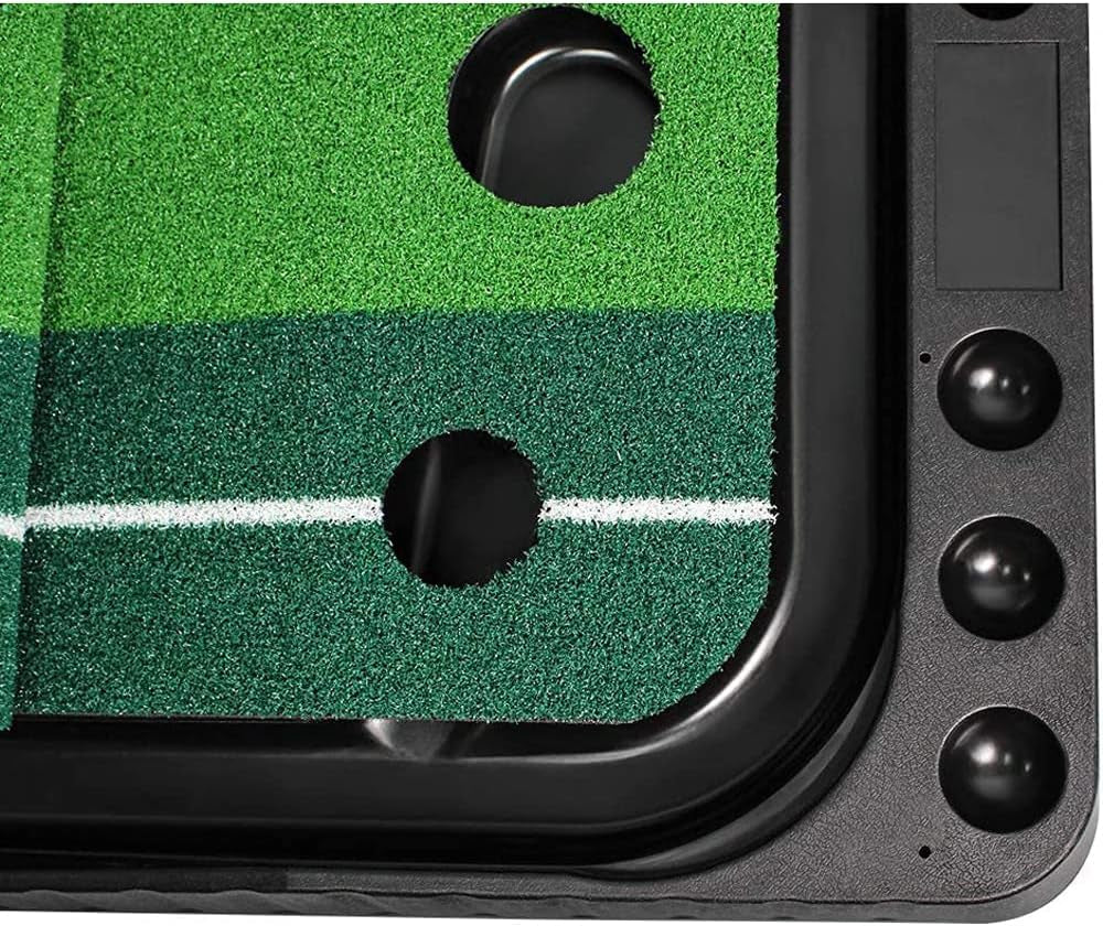 Indoor Golf Putting Green Golf Training Putting Mat Tracks with Auto Ball Return