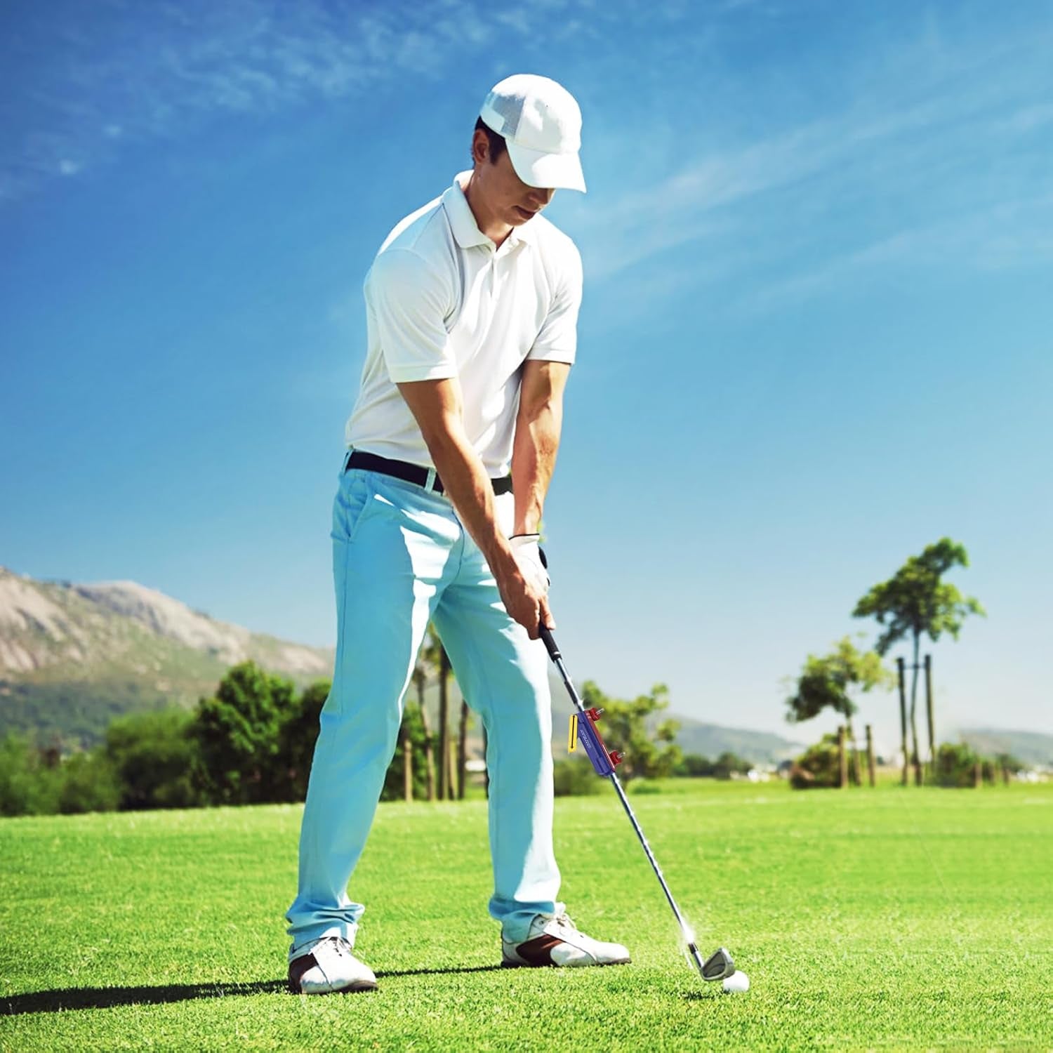 Golf Swing Trainer - Swing Training Aid Direction Guides - Improve Swing Accuracy | Master Swing Consistency | Improve Stability - Golf Grip Trainer Simulators for Beginners and Pro