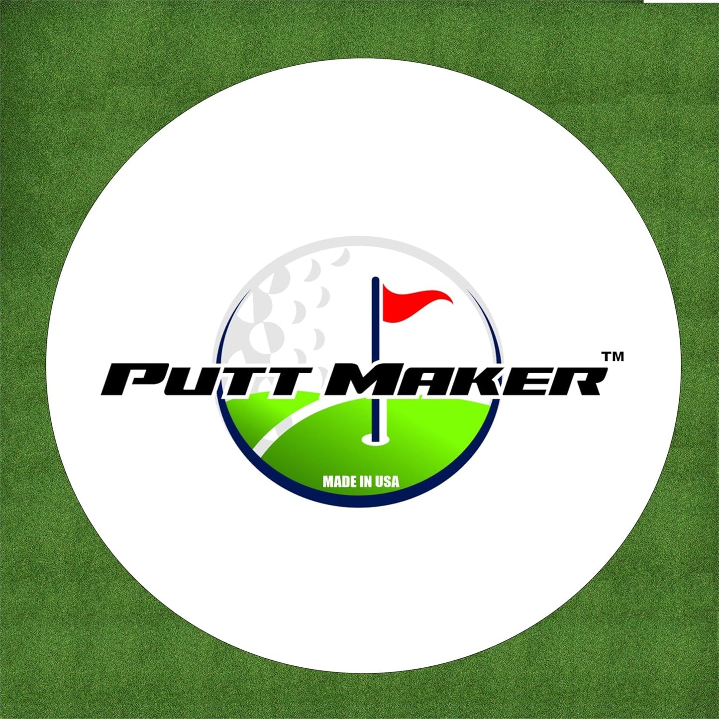 Putting Discs 4-Pack, Stocking Stuffer for Golfers, Golf Training Disk Accessories, Practice Aid for Green or Indoor, Flat Cup Ghost Hole Works Great as Golf Simulator Hole: Made in USA