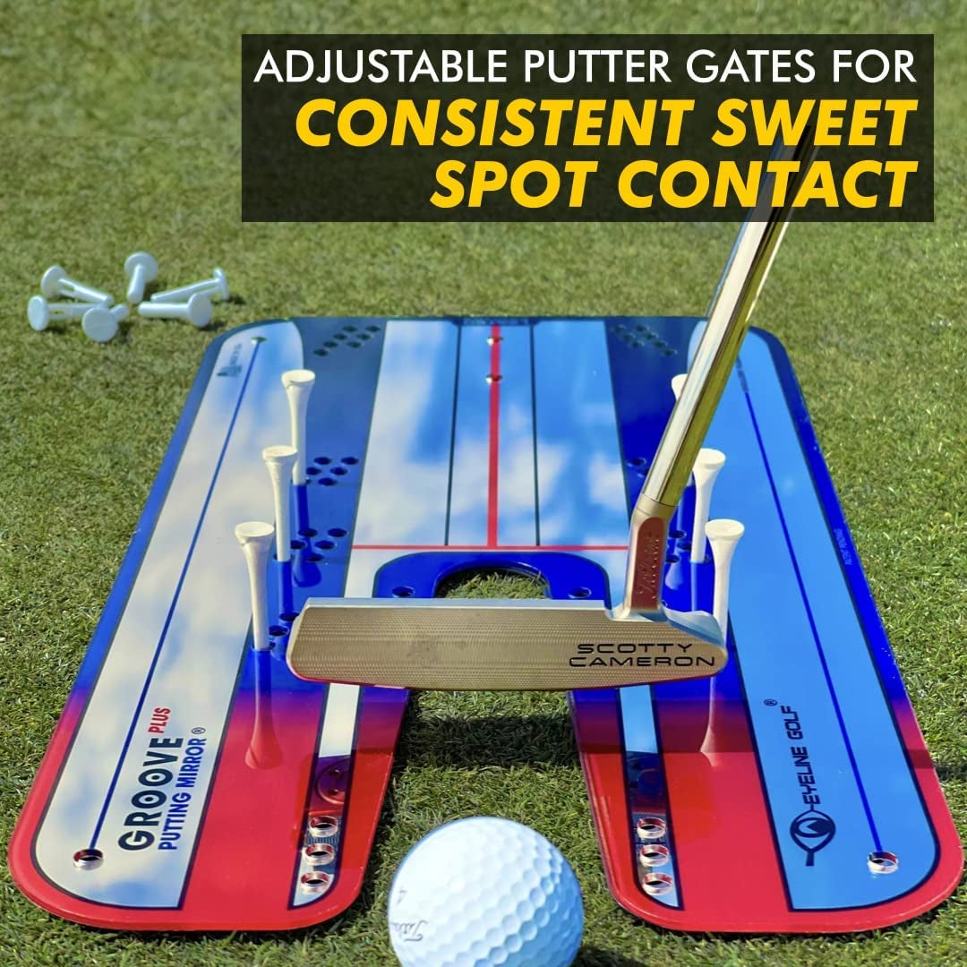 Roll the Rock Putting Mat and Groove plus Mirror Bundle