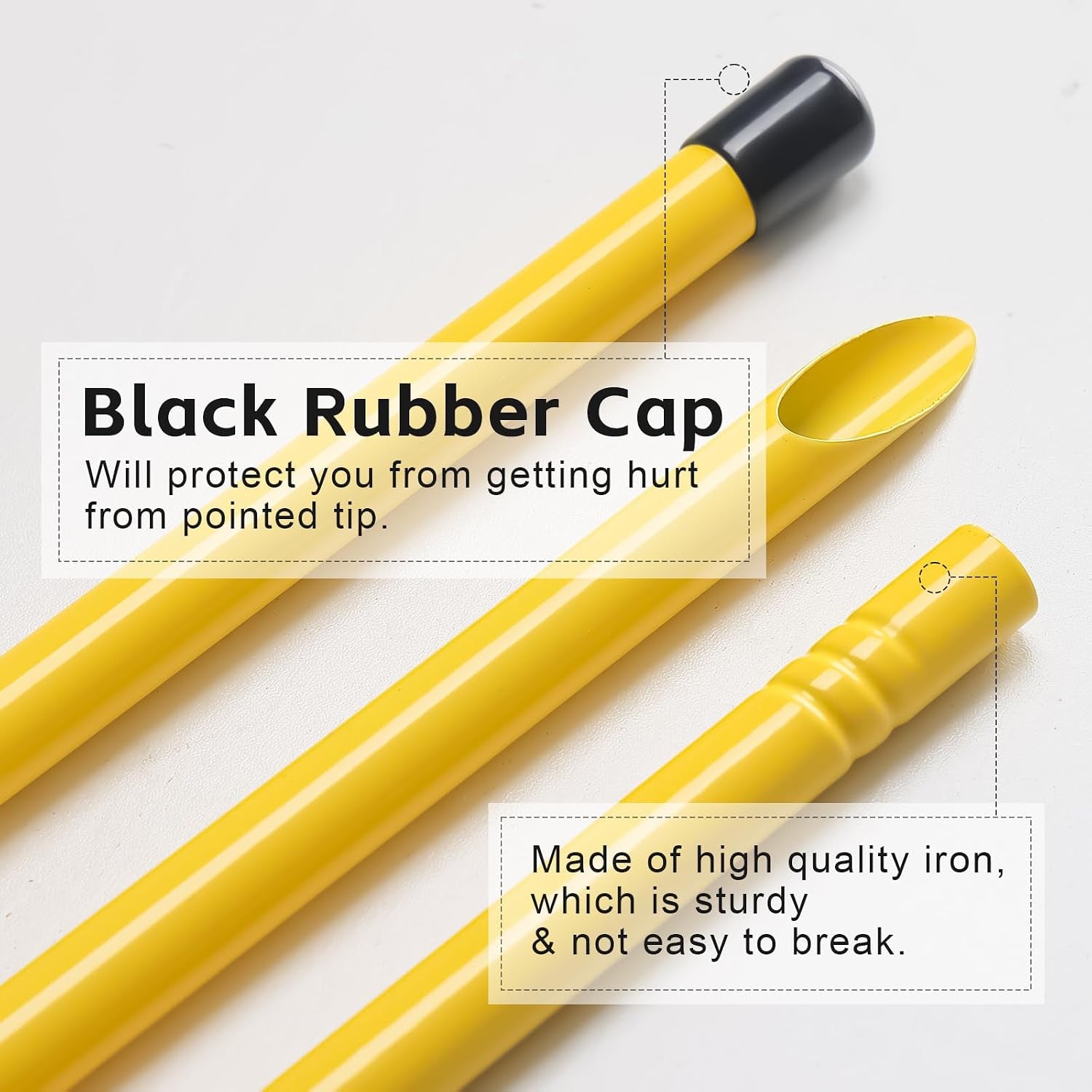 Golf Alignment Sticks 3 Pack, 58 Inch Golf Swing Practice Stick, Adjustable Length Golf Practice Rods Alignment Training Sticks for Aiming, Putting, Full Swing Trainer, Yellow