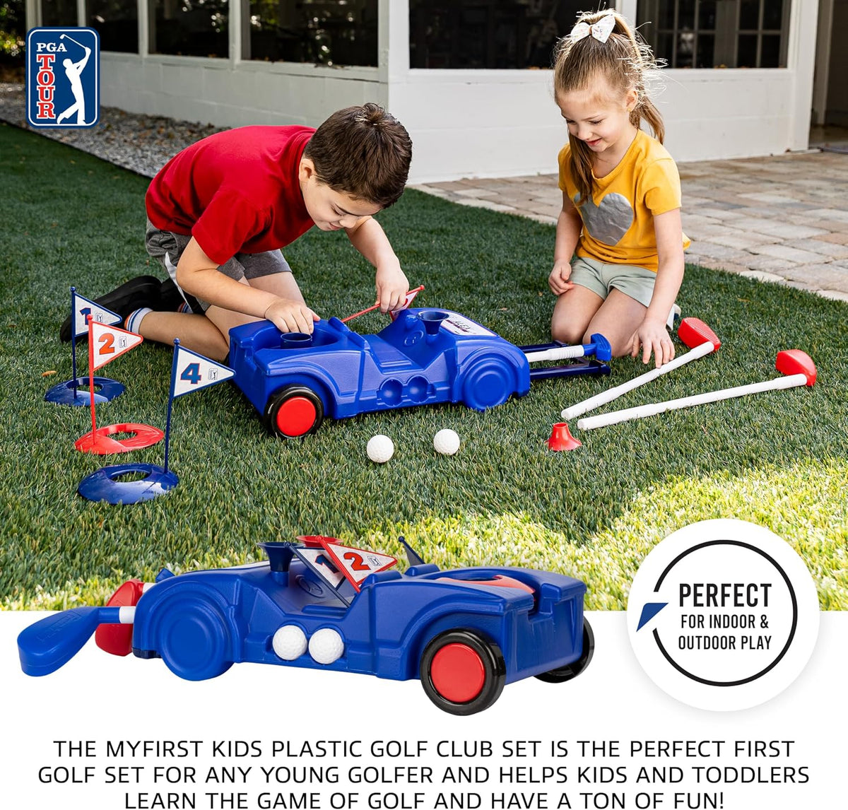 Franklin Sports PGA Tour Myfirst Kids Toy Golf Club Set