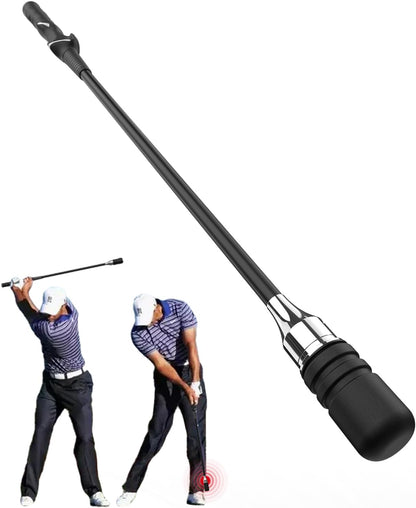 Golf Swing Training Bundle – Pressure Plate Balance Board & Click Stick Swing Trainer Golf Training Aid Set for Indoor/Outdoor Practice, Improve Tempo, Flexibility, Strength & Swing Accuracy