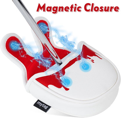 Putter Covers Hockey Goalie Mask, Mallet Putter Cover Blade Putter Cover Strong Magnetic Putter Headcover