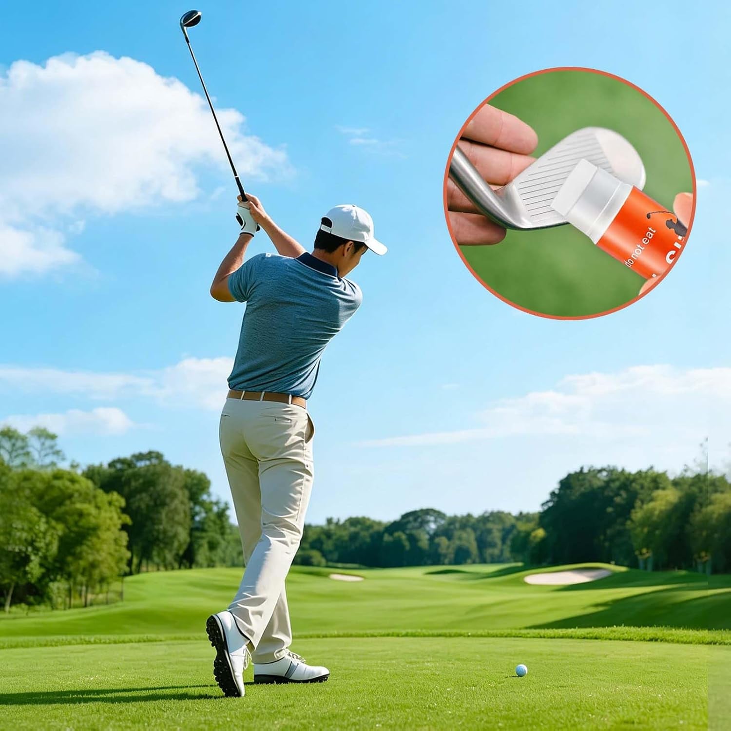 3Pcs/6Pcs Golf anti Slice Stick anti Hook Compound for Clubs Golf Driver Wax Sticks Reduce Slice & Hook Portable Practice Tool Golf Swing Training Accessory for Beginners & Casual Golfers