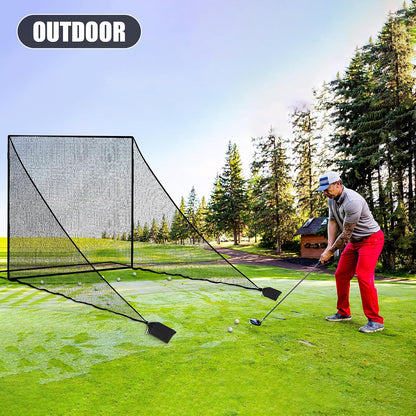 1/2PCS Golf Side Net Attachment for Golf Hitting Nets with Sandbag, 7 * 7FT/7 * 10FT Golf Barrier Side Net,Golf Practice Hitting Net Barrier Net for Golf, Baseball, Hockey, Soccer (Black/Red