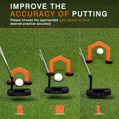Golf Putting Mirror, Putting Mirror Training Aid for Golf with Putter Line,Golf Training Putters for Beginners