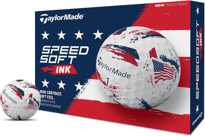 Taylormade Speedsoft Golf Balls, Maximum Distance with Ultra-Soft Feel, Perfect for off the Tee and around the Green