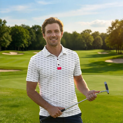 Titties Golf Polo - Funny Golf Shirts for Men - Funny Golf Polos for Men - Mens Funny Golf Shirts - Golf Shirt Funny
