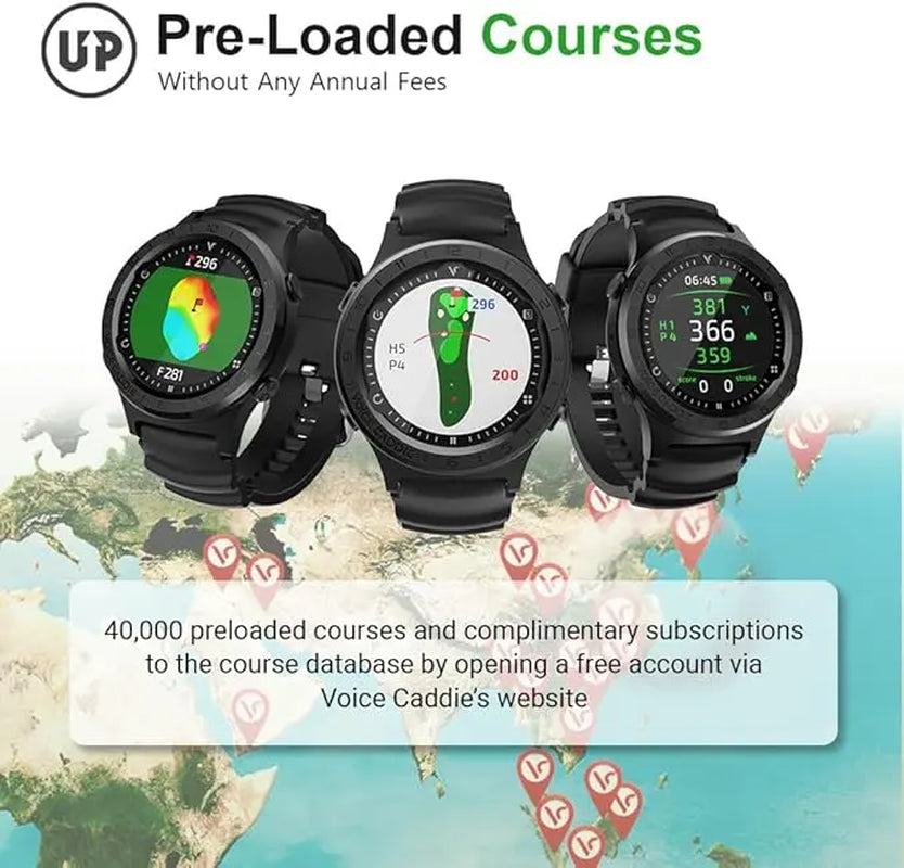 A3 Hybrid Golf GPS Watch with Slope